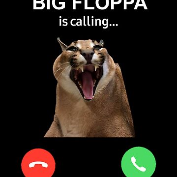 Big Floppa - Caracal meme cat / fat floppa / cursed floppa Greeting Card  for Sale by romanticists