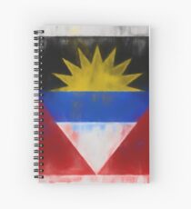 Antigua And Barbuda Flag Reworked No. 66, Series 1 Spiralblock