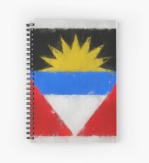 Antigua And Barbuda Flag Reworked No. 66, Series 3 Spiralblock