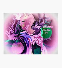 Merry Christmas God Bless You Photographic Print