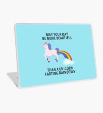 May Your Day Be More Beautiful Than A Unicorn Farting Rainbows Laptop Skin