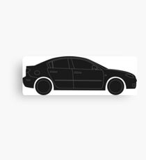 Mazda 3 First generation (2003–2009) lines Canvas Print