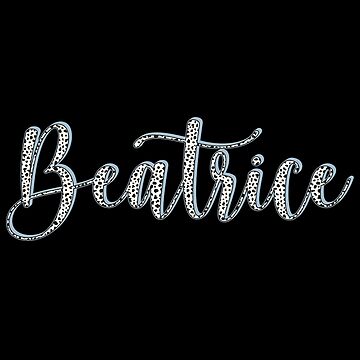 Beatrice name Dalmatian pattern Beatrice first name Art Board Print