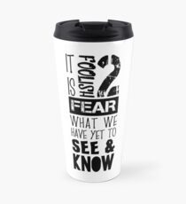 Itachi Uchiha Quote - Black Travel Mug