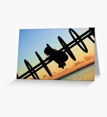A child shadow Greeting Card
