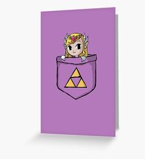 Legend Of Zelda - Pocket Zelda Greeting Card