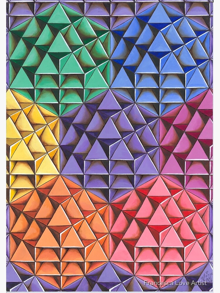 The Infinite 64 Tetrahedron Grid by Francescalove