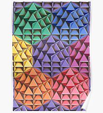 The Infinite 64 Tetrahedron Grid Poster