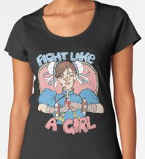 Fight Like A Girl - Chun Li (Street Fighter) Women's Premium T-Shirt