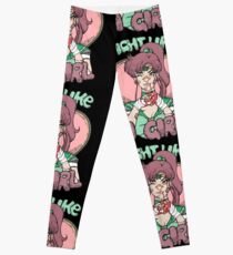 Sailor Moon- Fight Like a Girl (Sailor Jupiter) Leggings