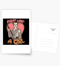 Fight Like A Scavenger (Fight Like A Girl) Postcards