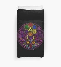 Majora's Maske Glasmalerei Bettbezug