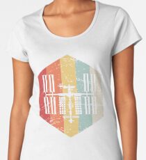 Retro ISS International Space Station Icon Women's Premium T-Shirt