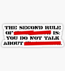 the second rule Sticker
