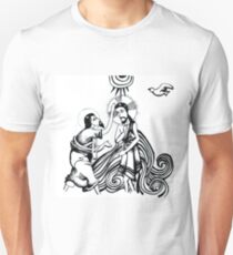 Jesus and John the baptist Unisex T-Shirt