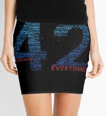 Life, The Universe, and Everything- Hitchhiker's Guide to the Galaxy Mini Skirt