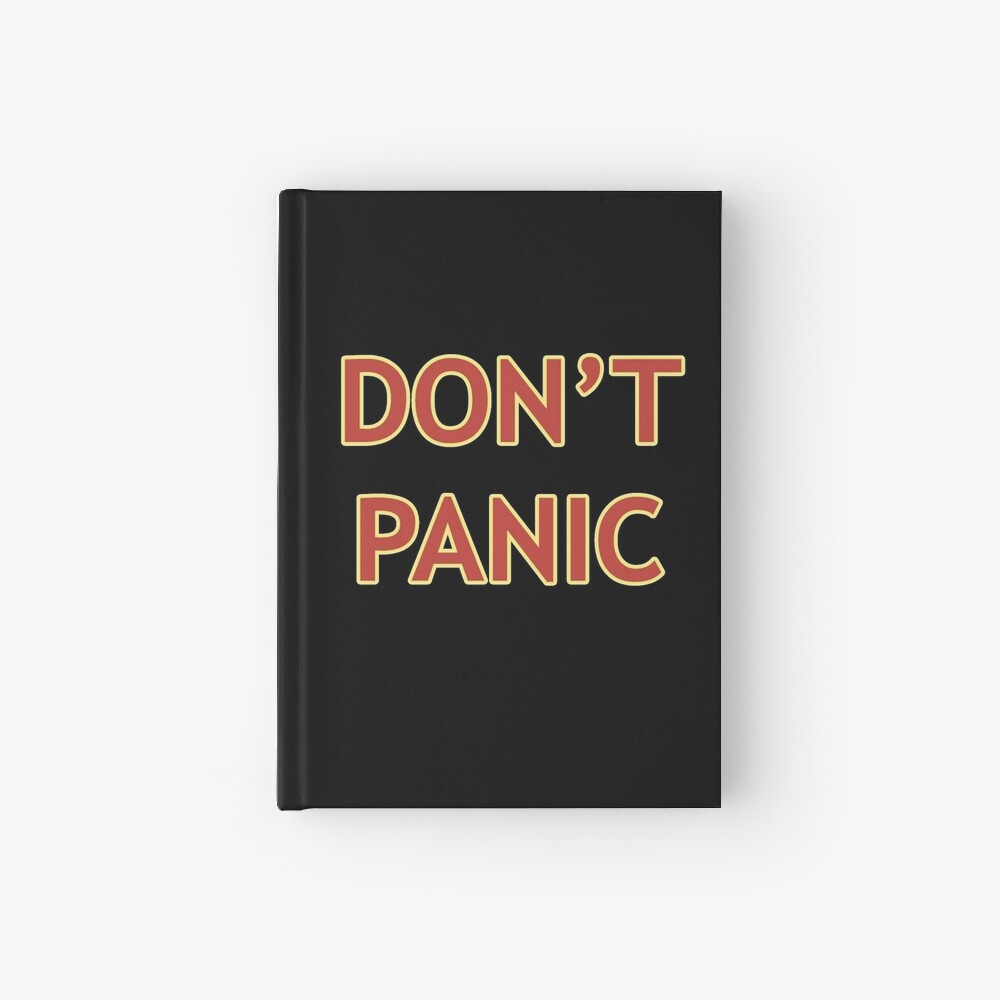Don't Panic - Hitchhiker's Guide to the Galaxy Hardcover Journal