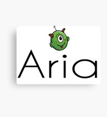 Inspired by The Color of Money / Name Aria Canvas Print