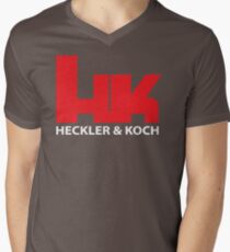 Hk Heckler And Koch Firearms Gun Logo Mens Pro Gun 2nd Amendmen T Shirt NF748 Trending Men's V-Neck T-Shirt