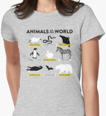 Animals of the world Women's Fitted T-Shirt