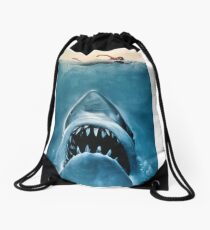 Jaws Drawstring Bag