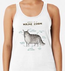 Anatomie einer Maine Coon Tanktop für Frauen
