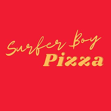 Surfer Boy Pizza Stranger Things Yellow Logo Essential T-Shirt for Sale by  RoserinArt