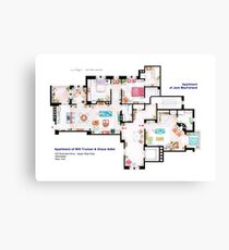 Apartments of Will Truman, Grace Adler and Jack MacFarland Canvas Print