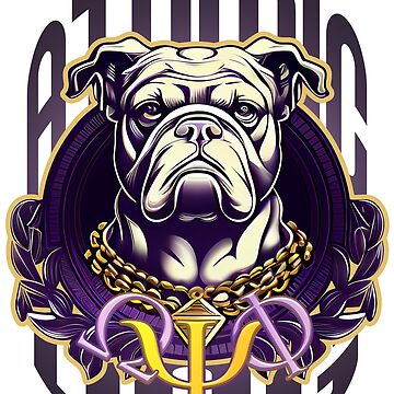 Omega Psi Phi Atomic Dog Art Board Print