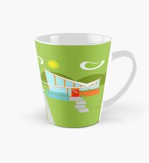 Retro Palm Springs Haus Tasse (konisch)