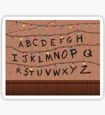 Stranger Things Alphabet Wall Sticker