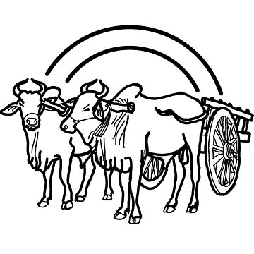 Bullock Cart And Farmer Stock Illustration - Download Image Now - Domestic  Water Buffalo, Working, Carrying - iStock