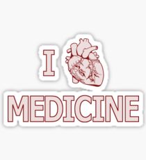 I Heart Medicine Sticker