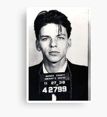 Frank Sinatra Mug Shot Vertical Canvas Print