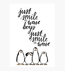 Just Smile and Wave Boys Photographic Print