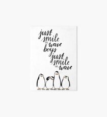 Just Smile and Wave Boys Art Board