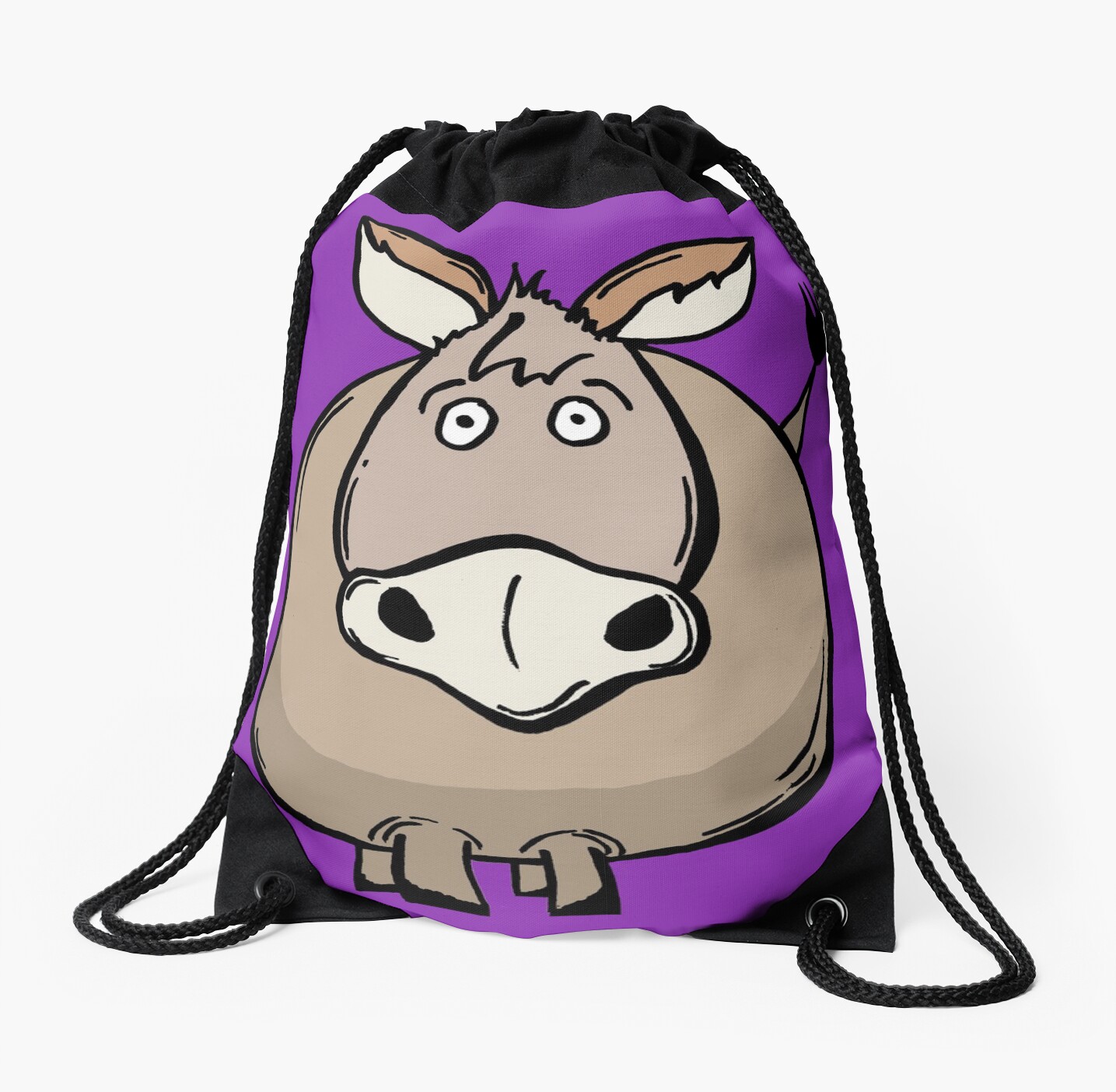 fat donkey drawstring bags by moderngoldfish redbubble