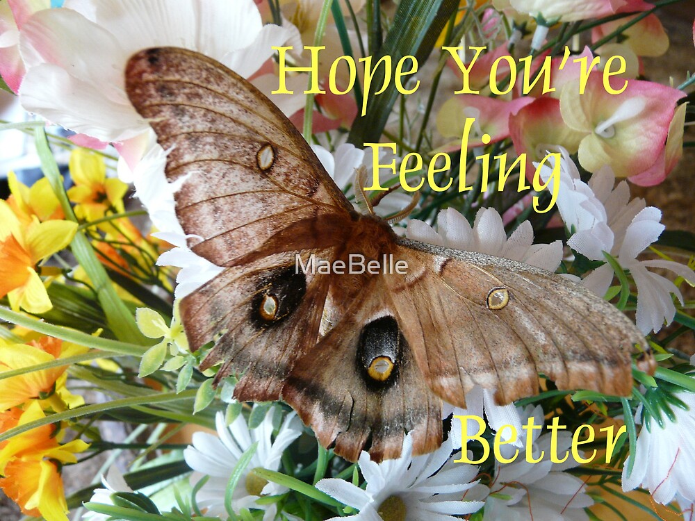"Hope You're Feeling Better,Card" by MaeBelle | Redbubble