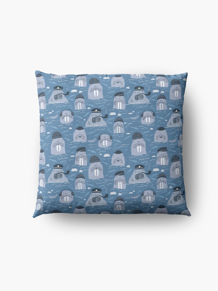 Alternate view of I Am The Walrus Floor Pillow