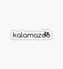 Kalamazoo Bike, Bicycle, Kalamazoo Michigan Biking Sticker