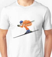 Alpiner Skifahrer Unisex T-Shirt