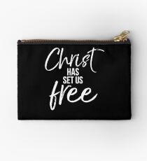 Christ has Set Us Free Studio Pouch