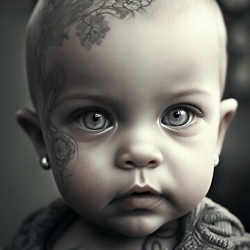 Ultimate Lower Sleeve 3D Baby Girl Face Tattoo