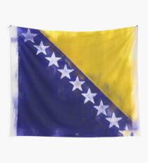 Bosnia And Herzegovina Flag Reworked No. 2, Series 1 Wandbehang