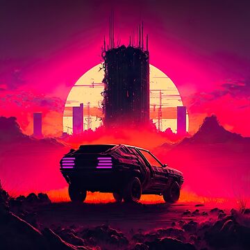 Cyberpunk 2077 #synthwave #car digital art #vehicle futuristic