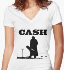 cash Women's Fitted V-Neck T-Shirt