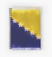 Bosnia And Herzegovina Flag Reworked No. 66, Series 1 Spiralblock