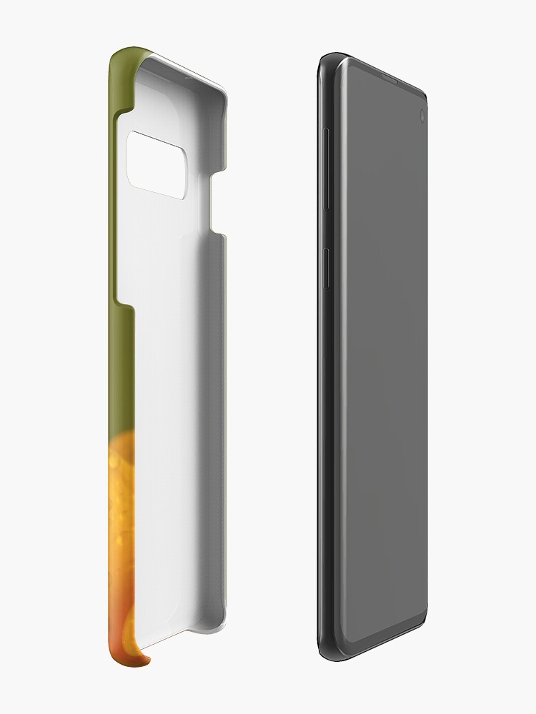 Alternate view of Wet Yellow Petals against Green background Case & Skin for Samsung Galaxy