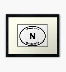 Neptune, CA - Europlate Framed Print
