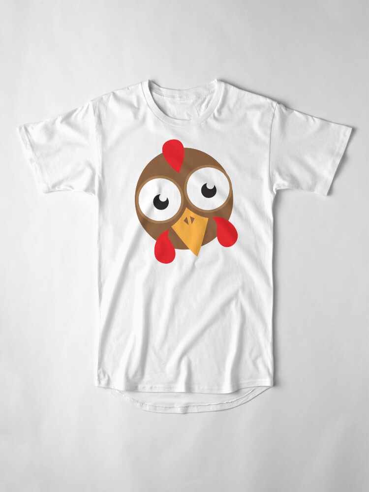 Alternate view of goggly eyed turkey face Long T-Shirt